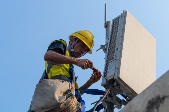 浙江移動(dòng)嘉興分公司全力構(gòu)筑新一代5G-A通感一體化網(wǎng)絡(luò)。浙江移動(dòng)供圖